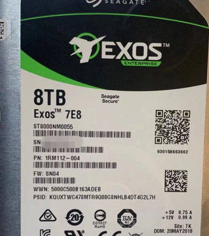 希捷8T硬盘维修数据提取